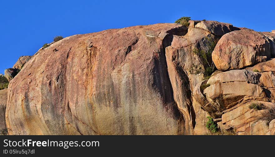 Landscape with granite boulders at St Helena Bay South Africa