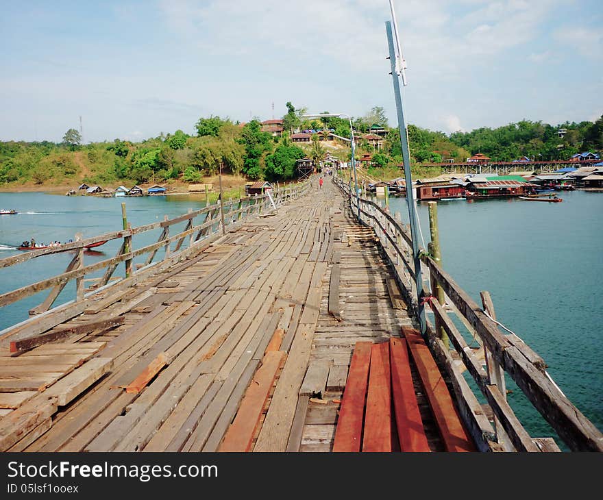 It is the longest wooden bridge in Thailand and it was built for comfortable transportation of people living in Sangkhlaburi and Mon Villagers. Nowadays the bridge is closed for vehicles but you can still walk over the wooden bridge. It is the longest wooden bridge in Thailand and it was built for comfortable transportation of people living in Sangkhlaburi and Mon Villagers. Nowadays the bridge is closed for vehicles but you can still walk over the wooden bridge