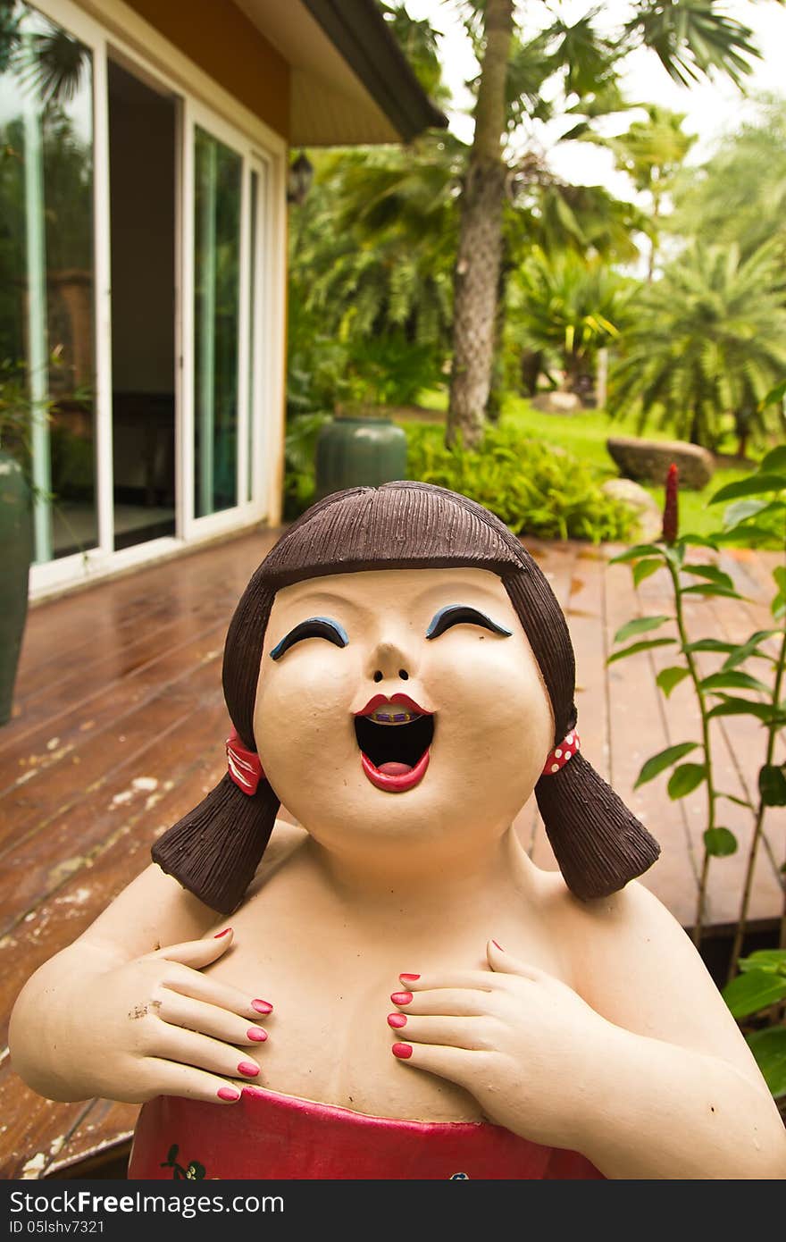 Femal beautiful statue good-humored design Thai style. Femal beautiful statue good-humored design Thai style.