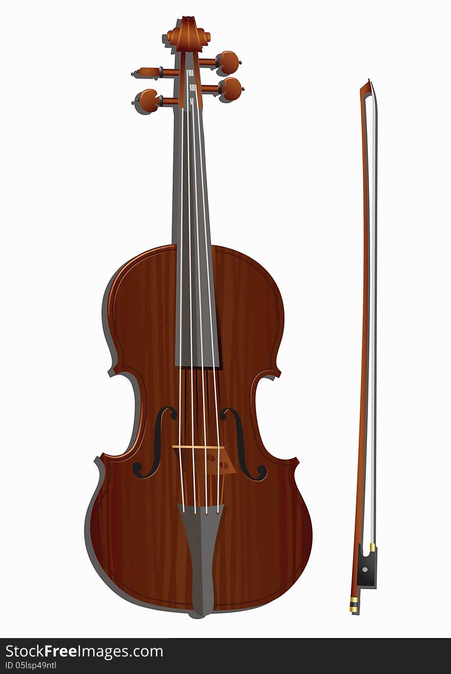 Violin and bow