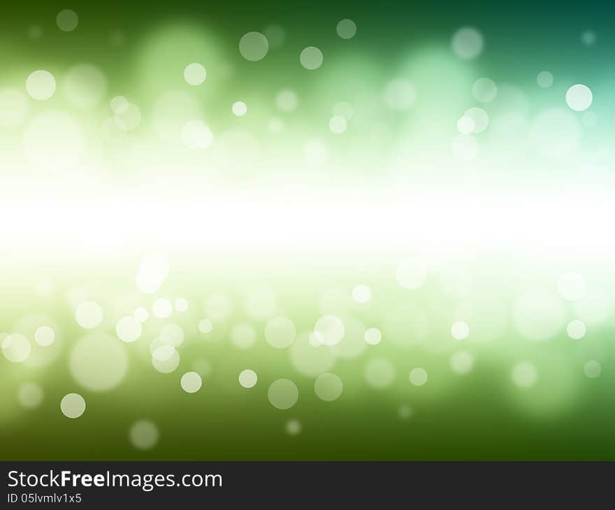 Green bokeh abstract light background. Green bokeh abstract light background