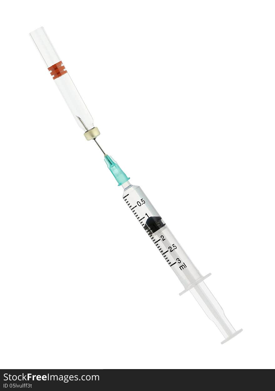 Syringe and medical vial