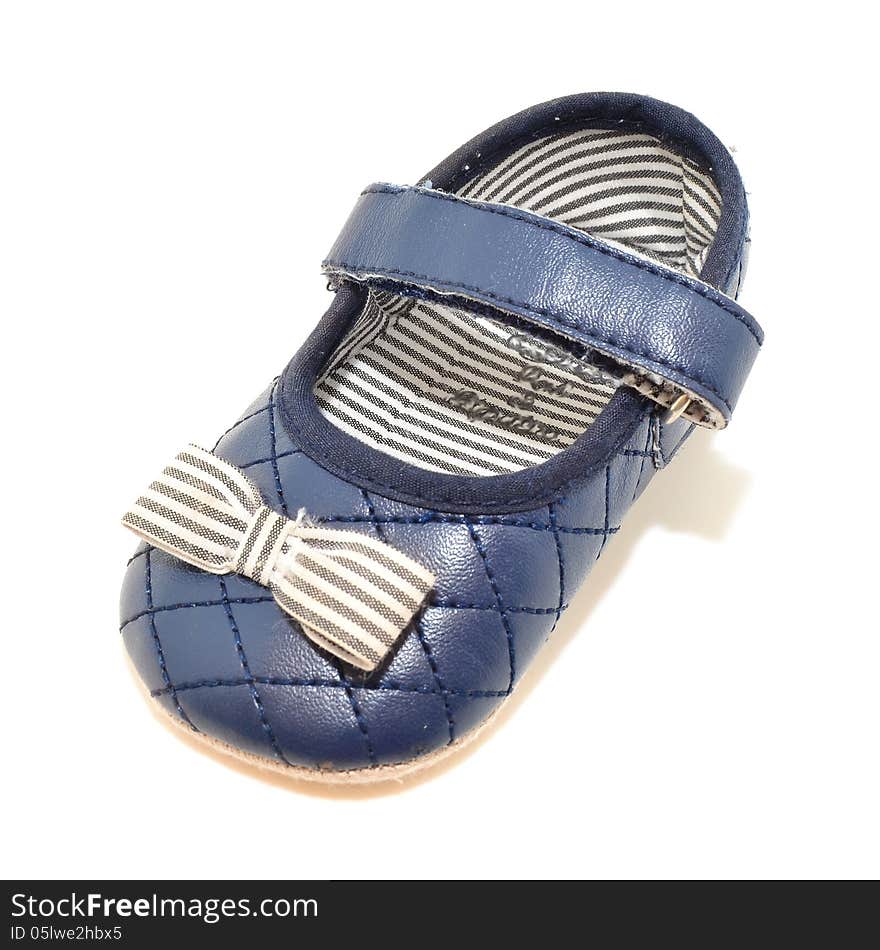 Blue shoe for babies children. Blue shoe for babies children