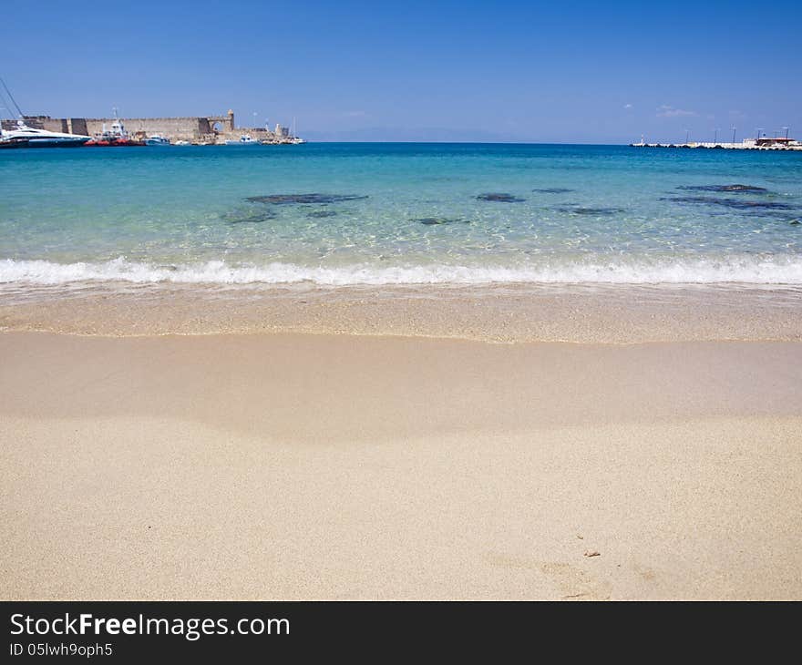 Beach with calm water