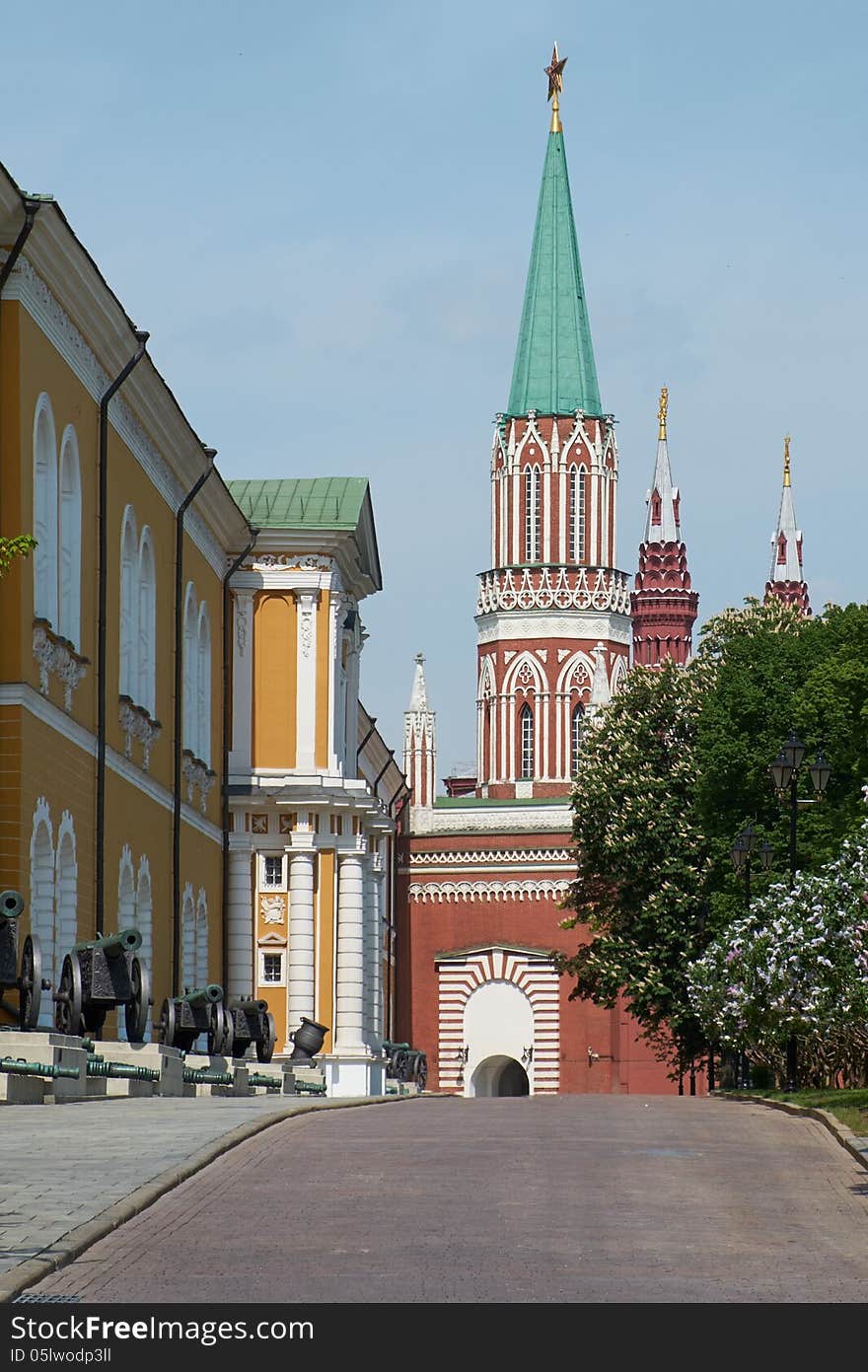 View of the Spasskaya Tower of the Moscow Kremlin