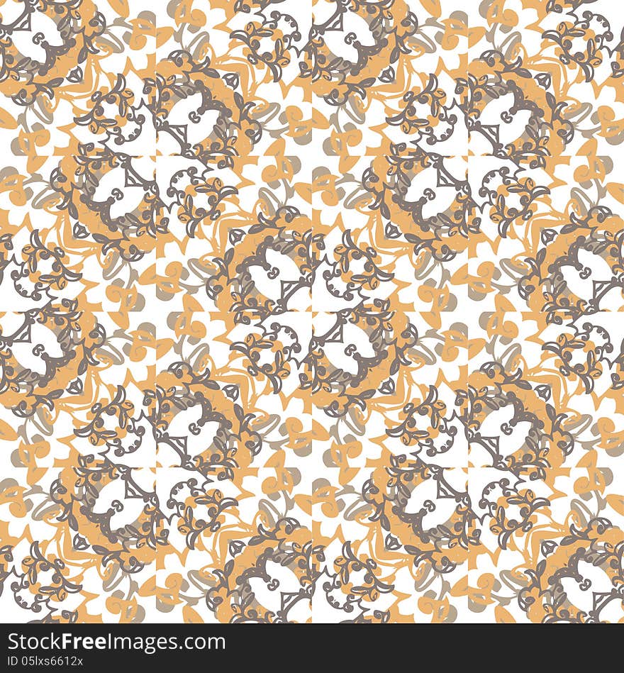 Pattern fabric vintage color seamless