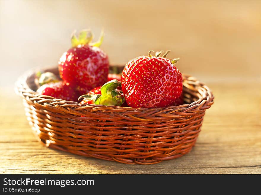 Strawberries in Baskets