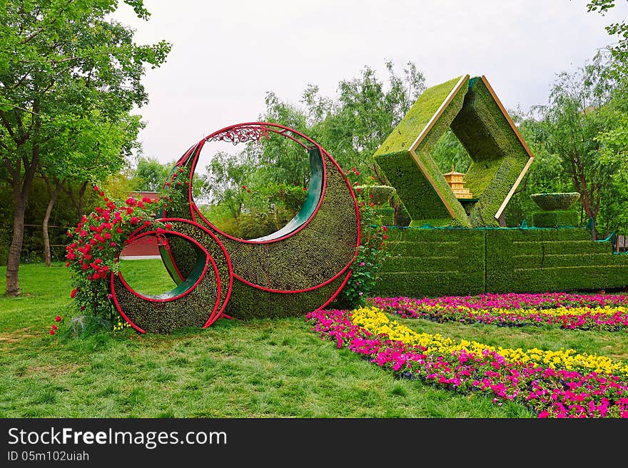 The New Moon Flower Basket_scenery_xian