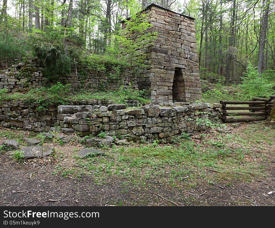 Roaring Run Furnace built in the 1800's. In Ragle Rock, Botetourt County, Virginia. Roaring Run Furnace built in the 1800's. In Ragle Rock, Botetourt County, Virginia.