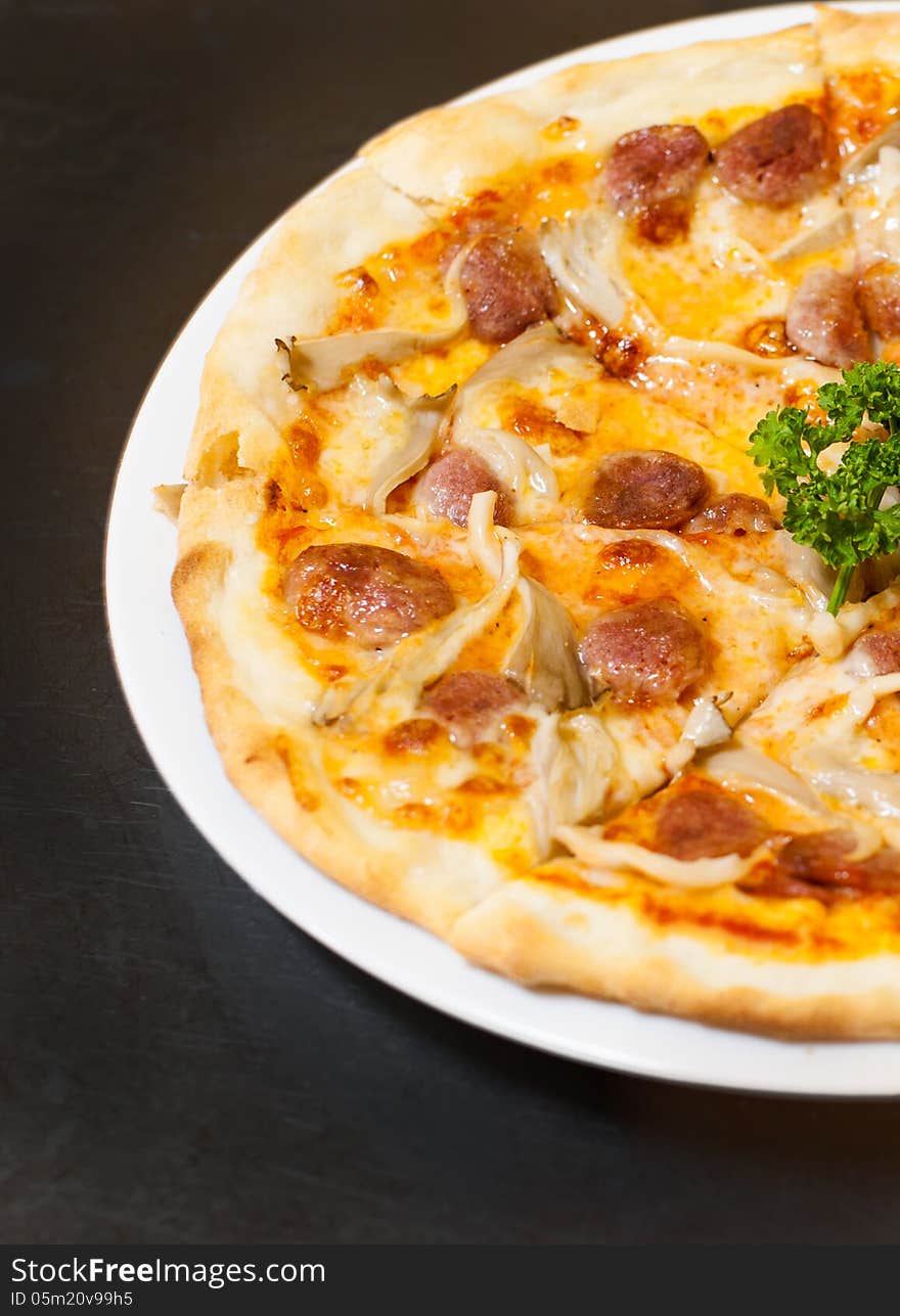 Italian Pork Sausage Pizza