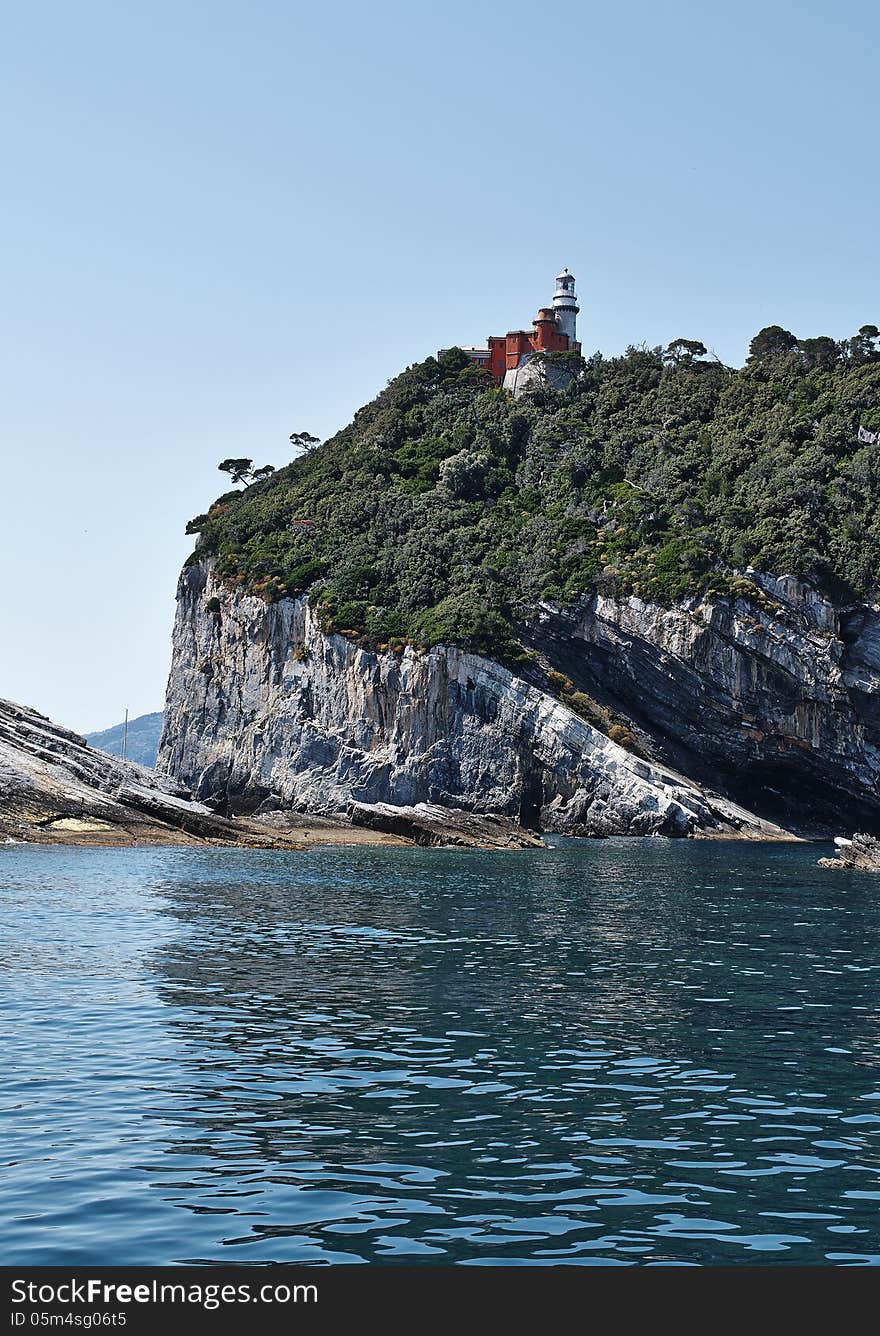 Island of tino near la spezia , italy