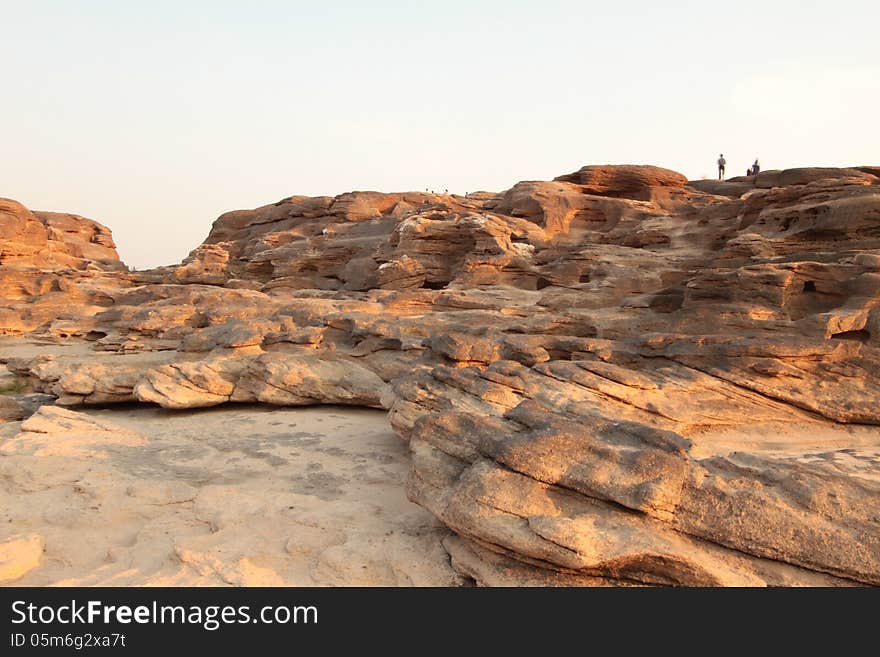 The Beauty Of The Stone Caused By Water Erosion.