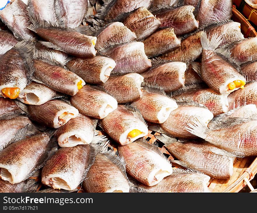 Salted fish.