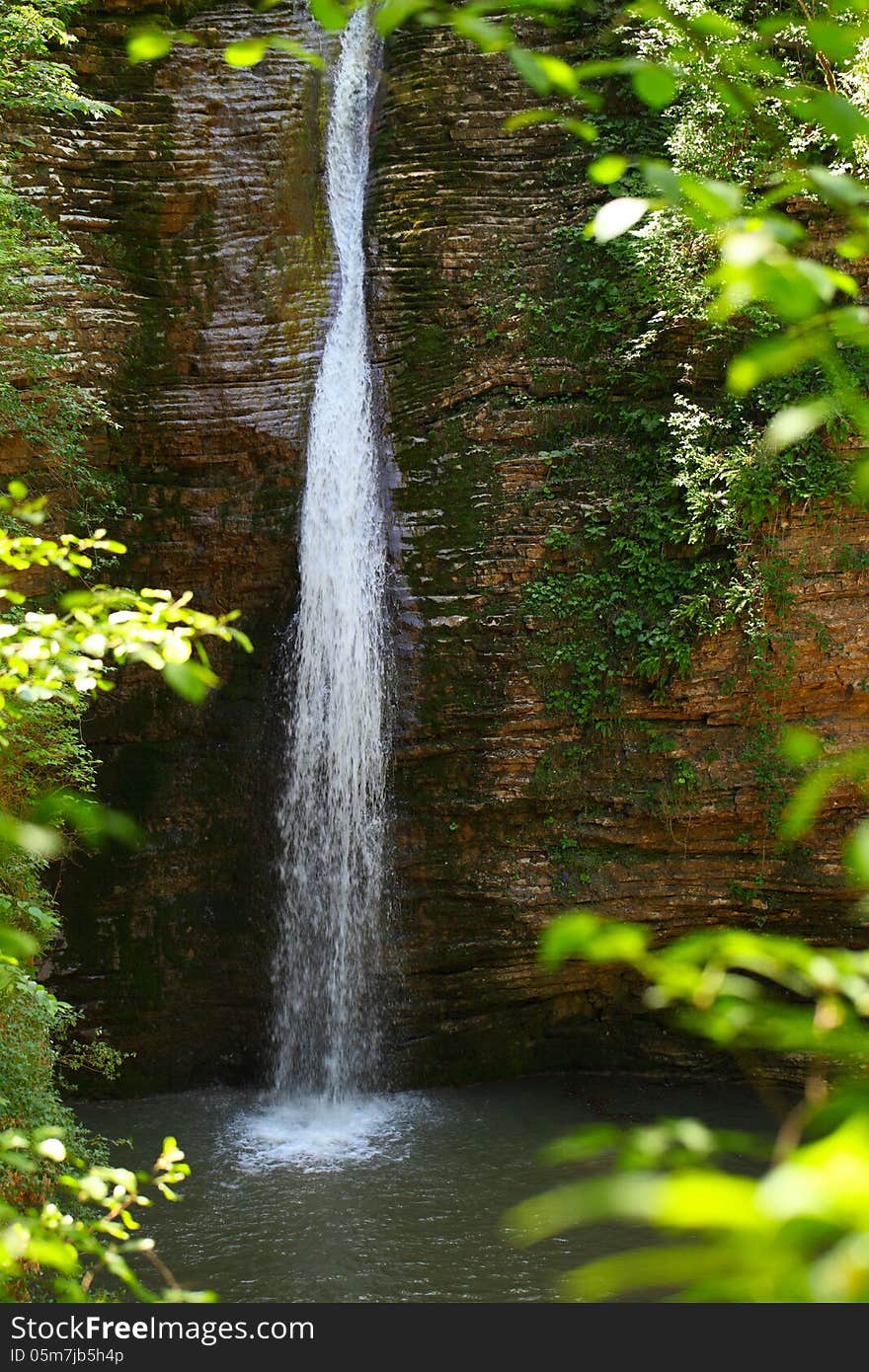 Waterfall on the river Rufabgo