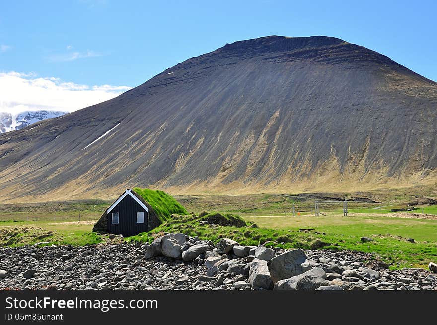 Icelandic turf house