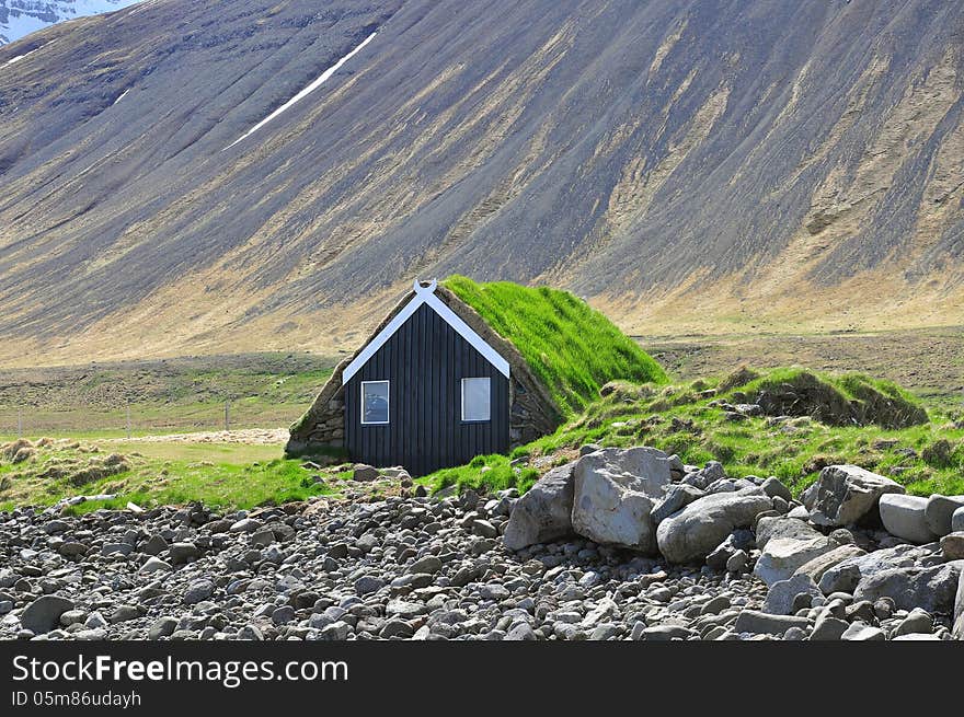 Icelandic turf house