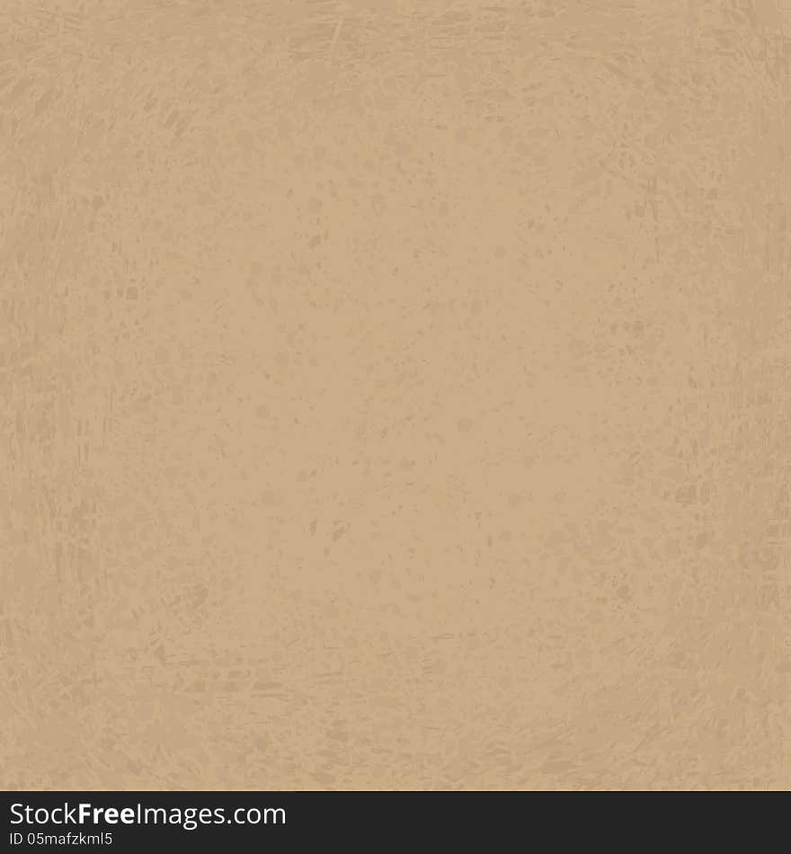 Grunge vintage old paper texture. Brown background