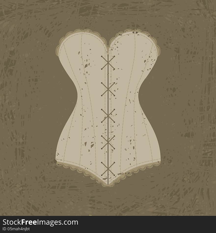 corset with lacing