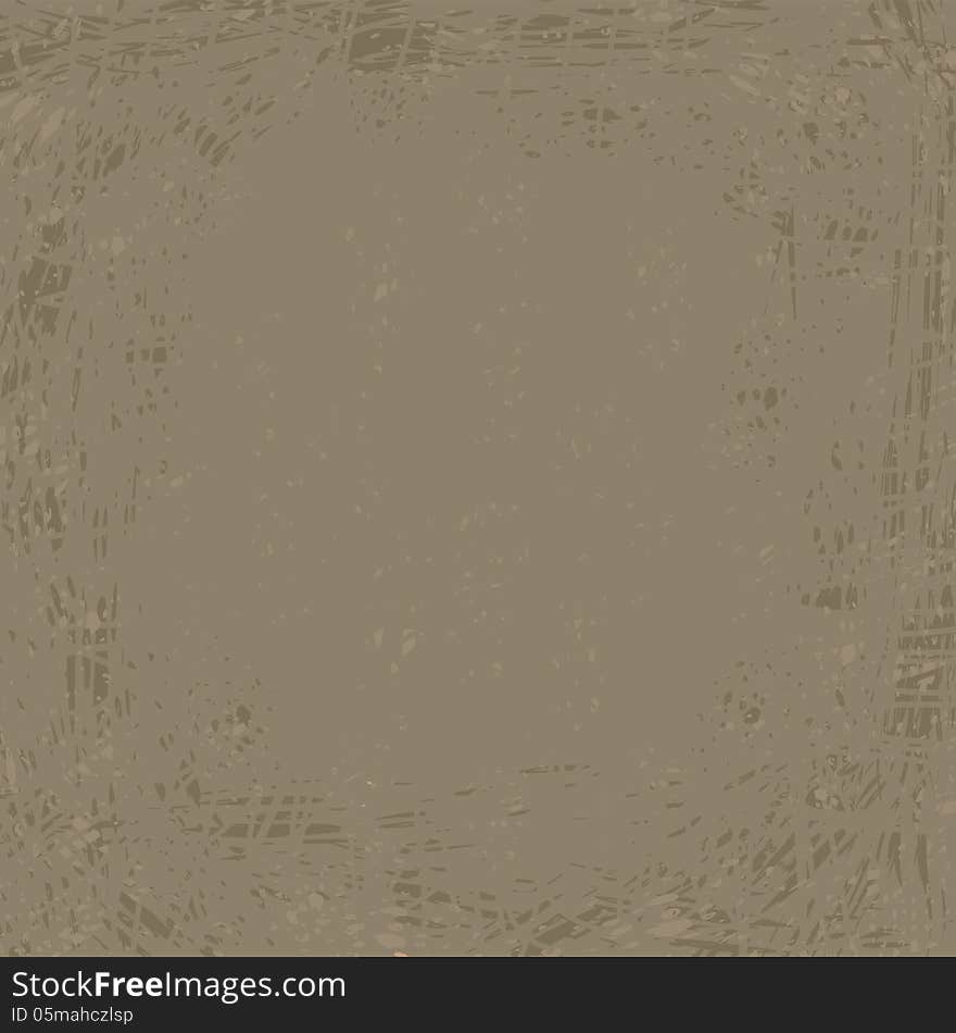 Grunge vintage old paper texture. Brown background