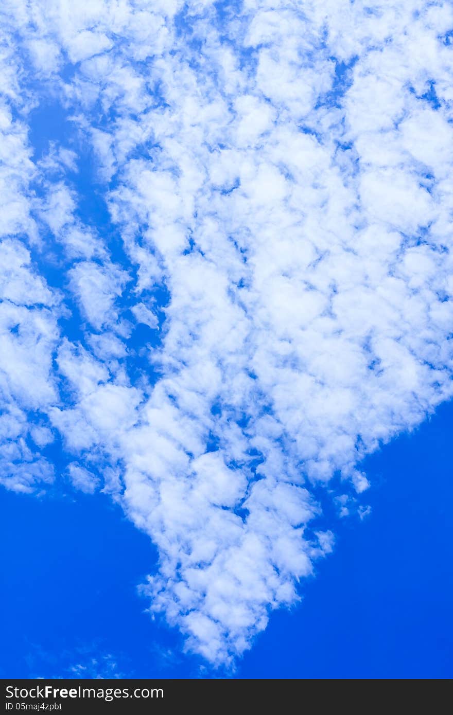 Blue Sky And Beautiful Cloud. Blue Sky And Beautiful Cloud