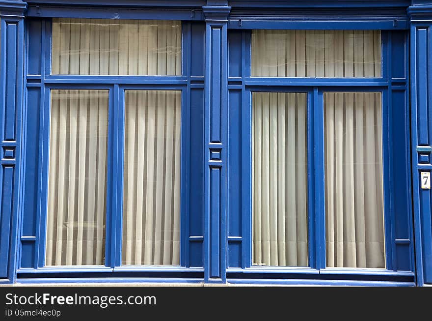 Windows from a house in antwerp.