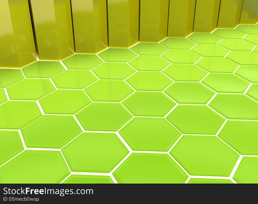 Green flooring background, high resolution 3d render. Green flooring background, high resolution 3d render