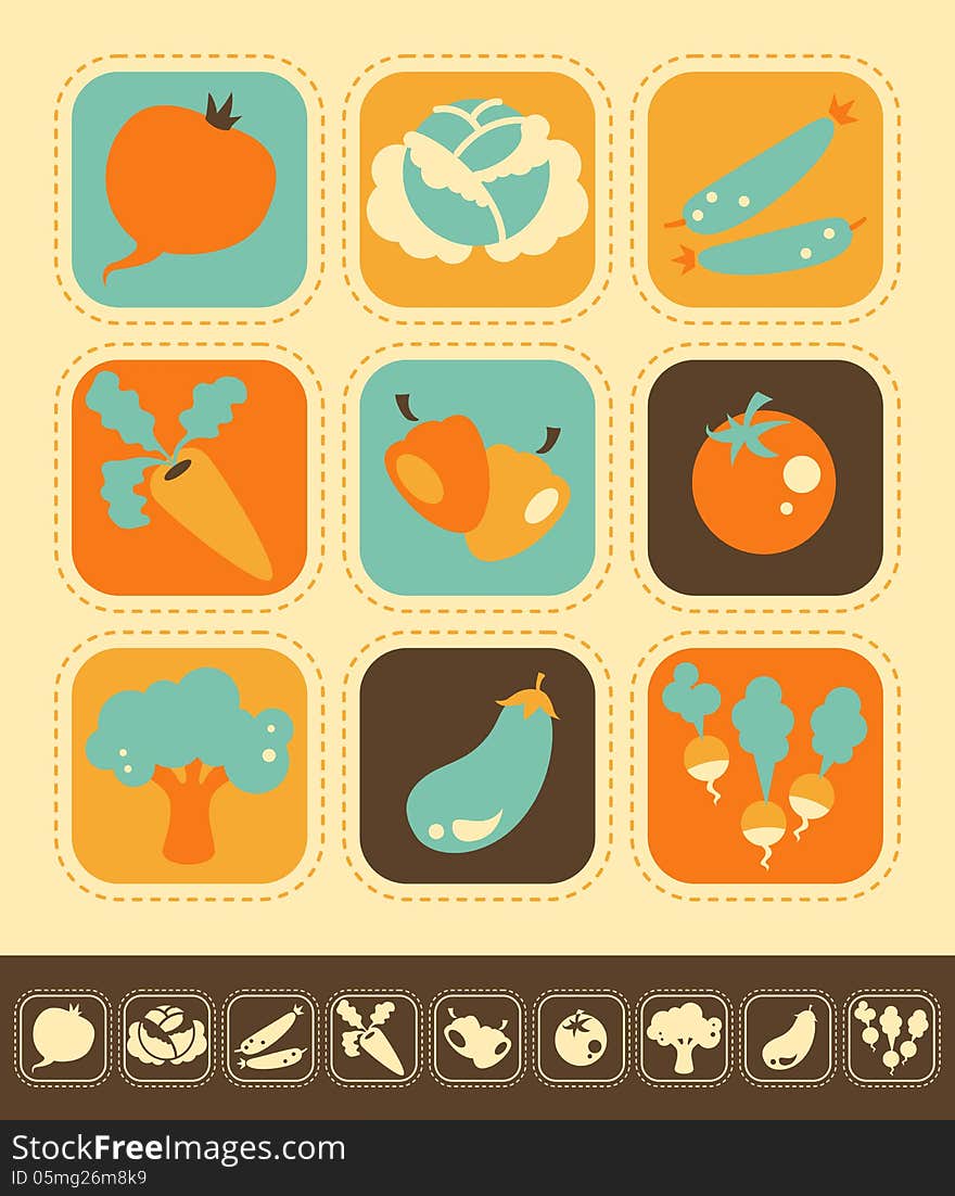 Vegetable Icon Set