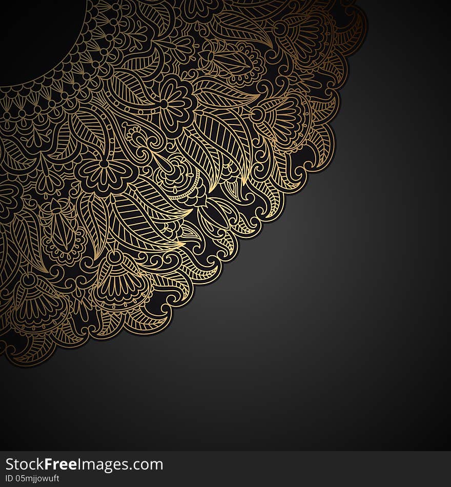 Vector gold ornament.