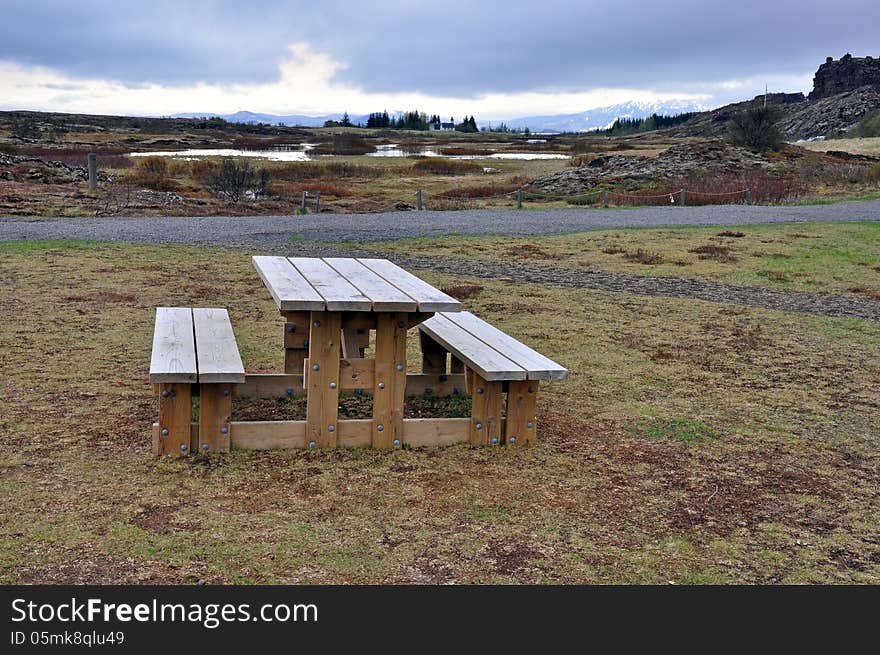 Lunch in nature, Thingvellir, Iceland