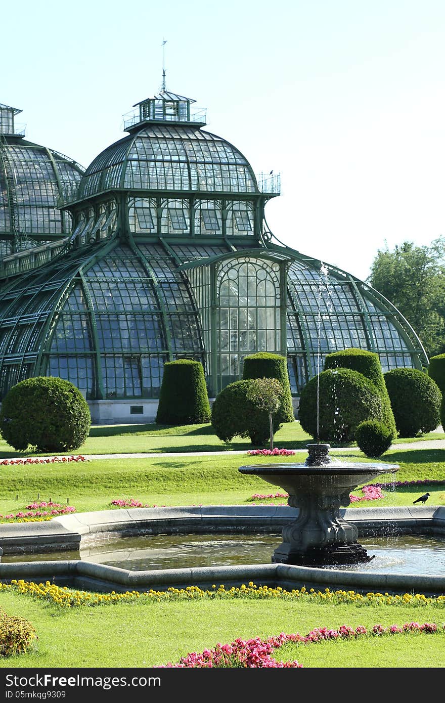 The so called Palmenhaus is a construction consisting of steel and glass, built in late classical style 1882/83, It is part of the park of the imperial palace called Schöbrunn, the summerresidence of the austrian emperors since appr. 1750. many mediterrean, tropic and subtropic plants can be seen there. The so called Palmenhaus is a construction consisting of steel and glass, built in late classical style 1882/83, It is part of the park of the imperial palace called Schöbrunn, the summerresidence of the austrian emperors since appr. 1750. many mediterrean, tropic and subtropic plants can be seen there.