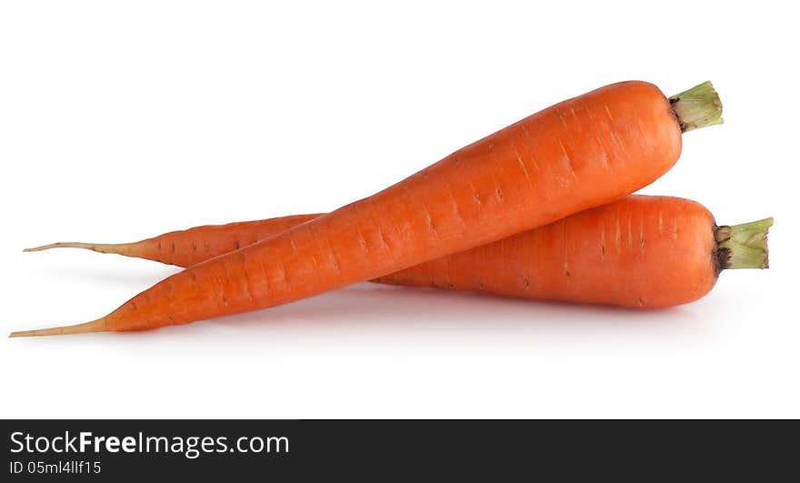 Carrots isolated. Clipping path