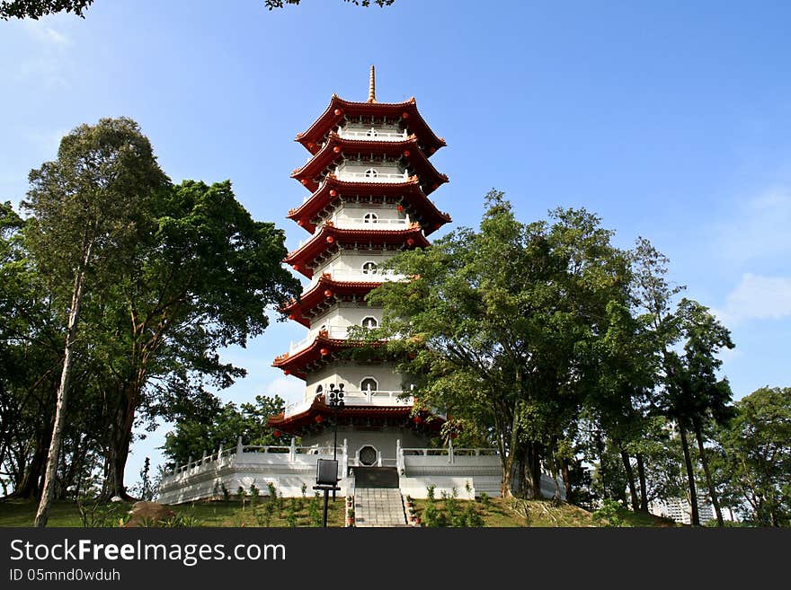 Temple in Singapore Chinese Garden