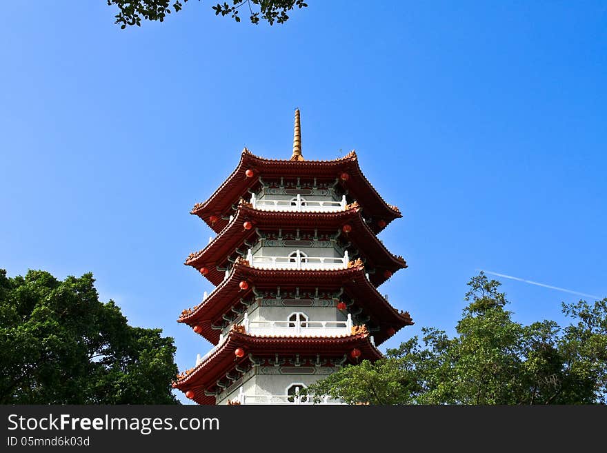 Temple in Singapore Chinese Garden