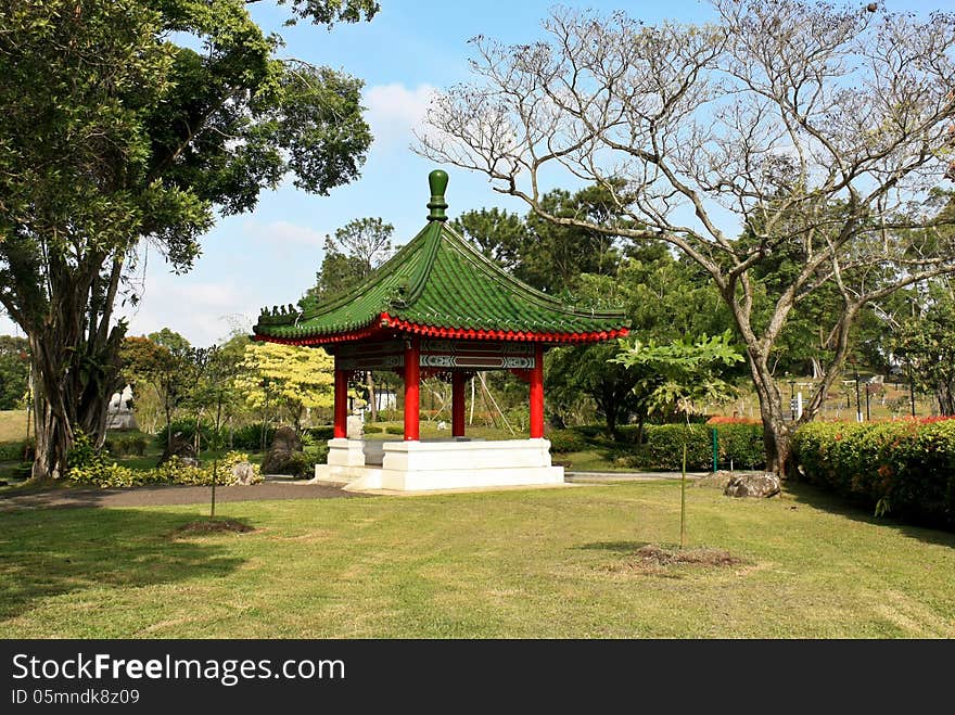 Pavilion in Singapore Chinese Garden