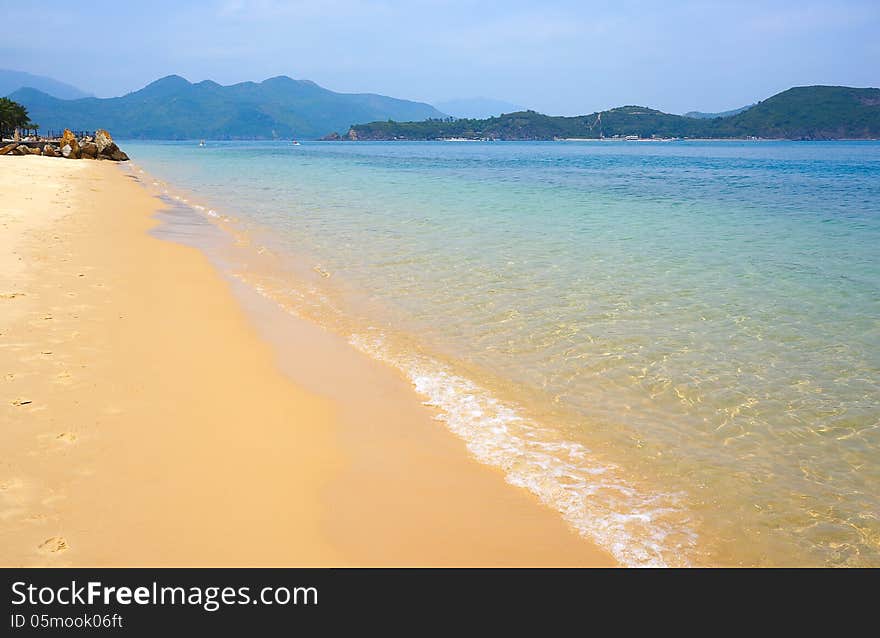 Beach On The Island. Vietnam.