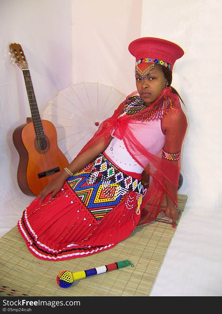 Zulu African Bride from South Africa. Zulu African Bride from South Africa