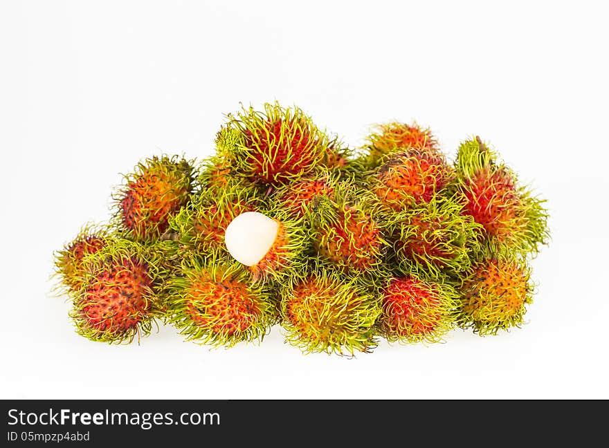 Rambutan is a fruit with sweet