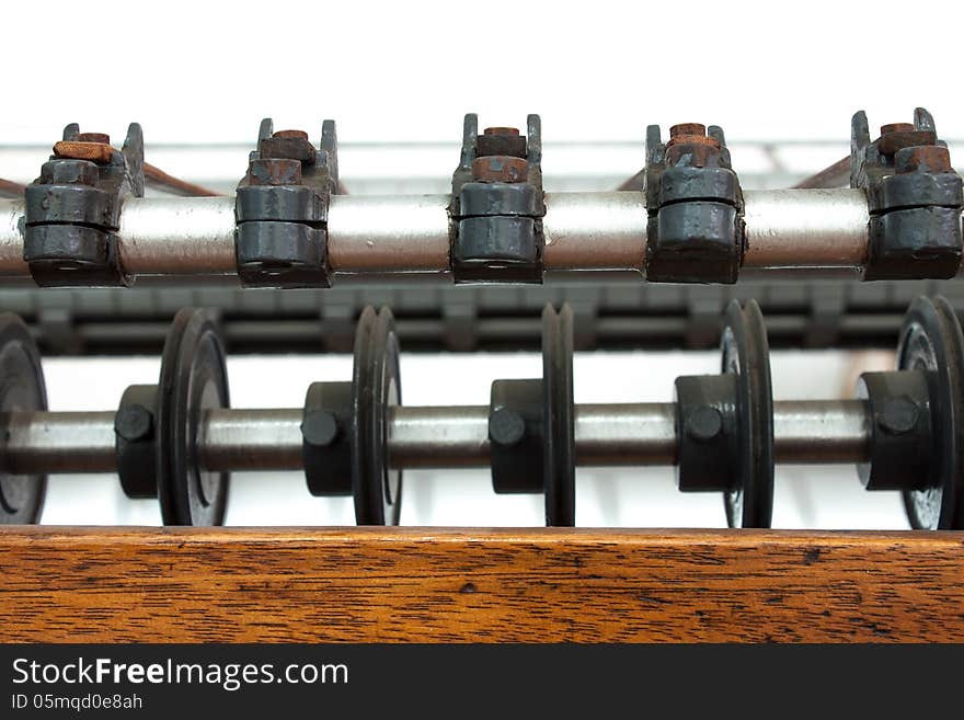 The unuse old press machine