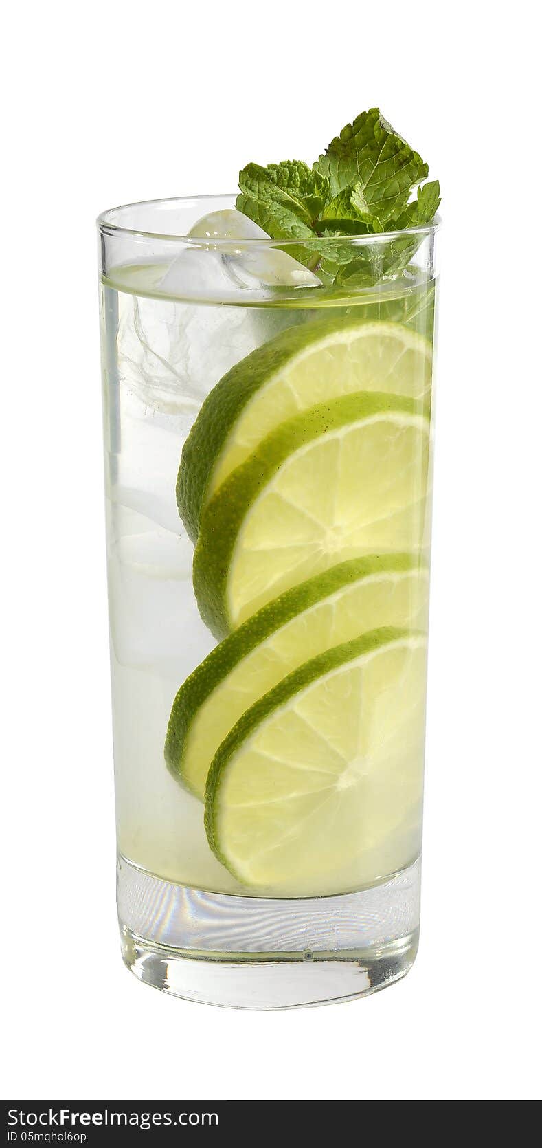 Lemonade With Lime And Ice