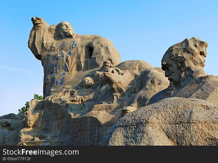 The poetry soul sculptures scenery xian