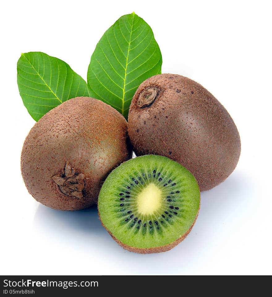 Ripe kiwi and segment