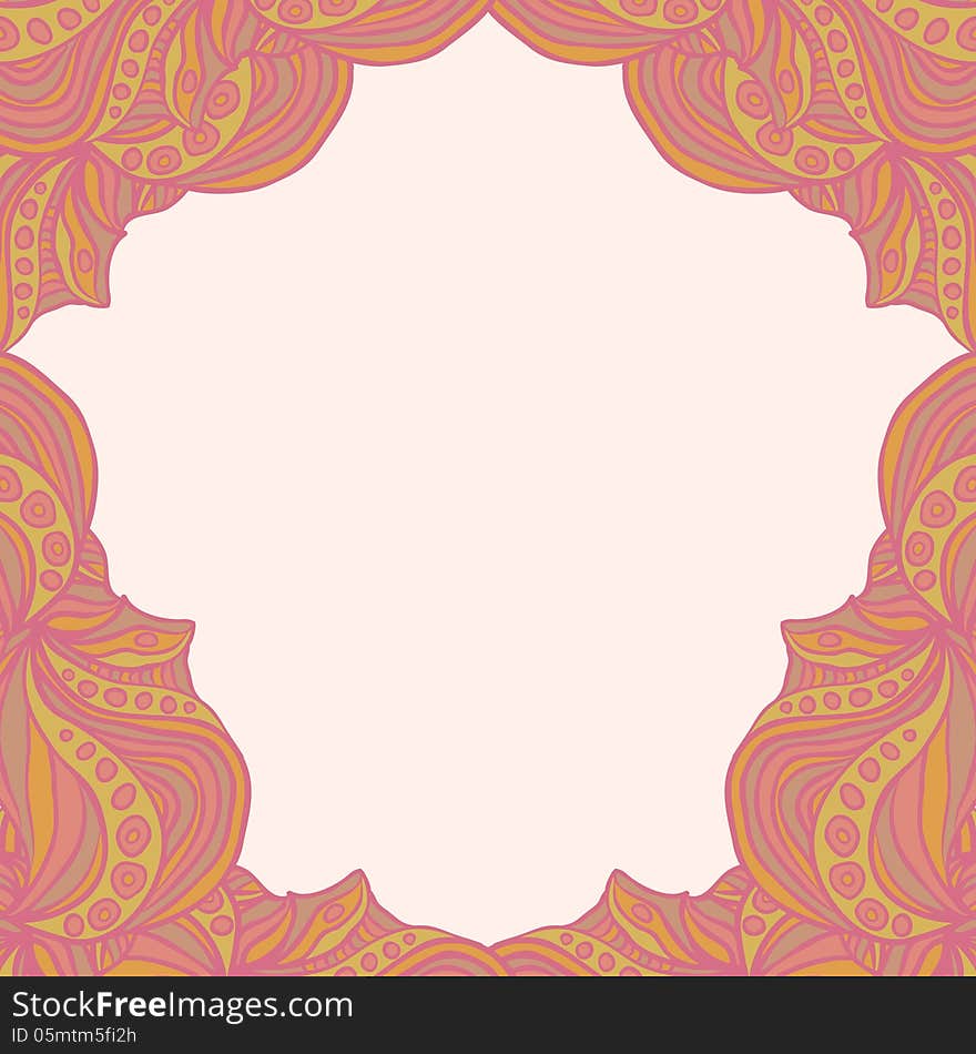 Abstract pink frame like as shape of shield. Abstract pink frame like as shape of shield.