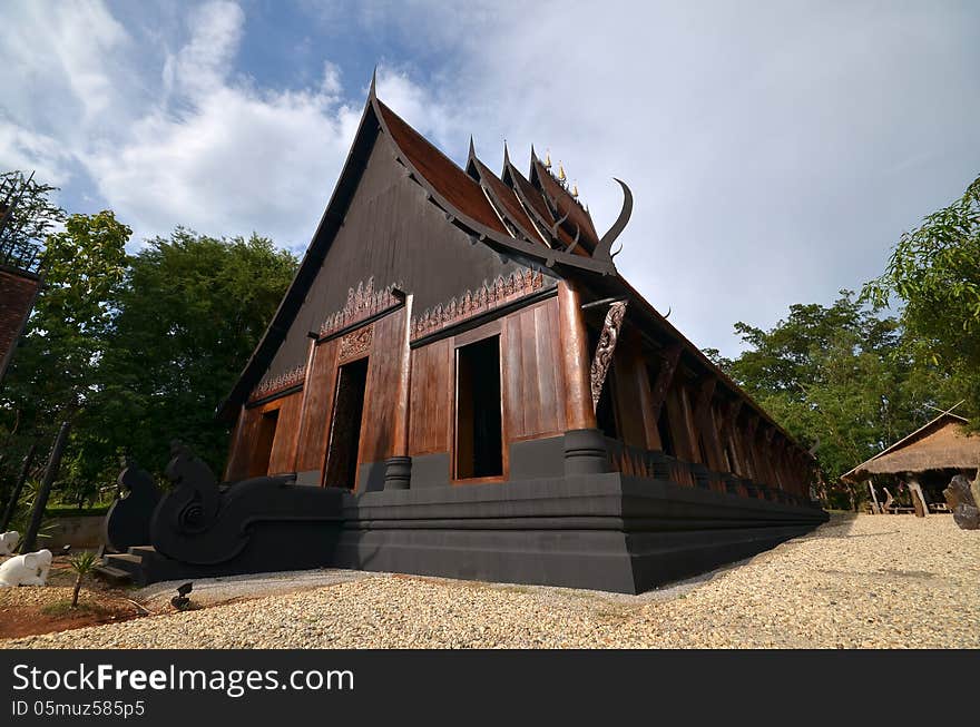 The Black House, house of National Artist Thawan Duchanee, located in Chiang Rai, North Thailand