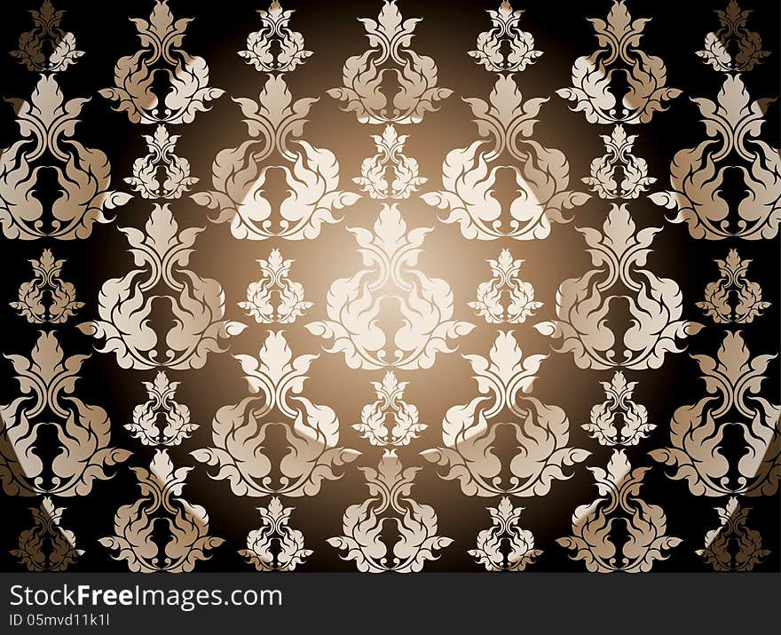 Illustration brown art pattern abstract background