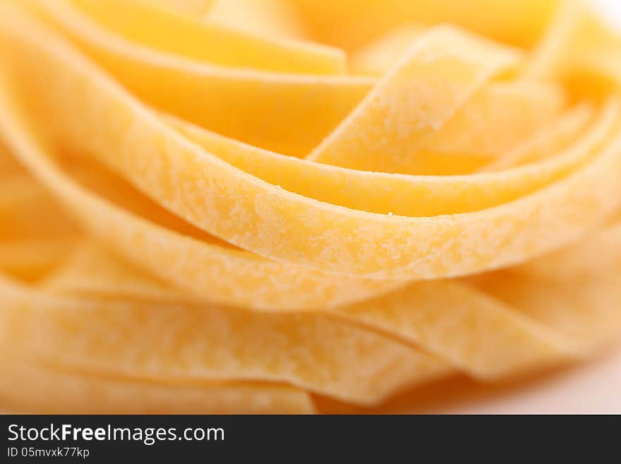 Yellow tagliatelle