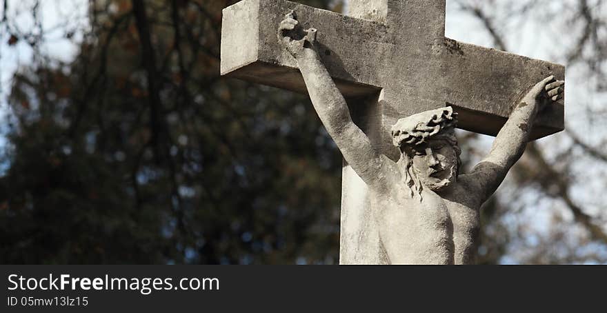 Holy cross with crucified Jesus Christ (Lviv, Ukraine)