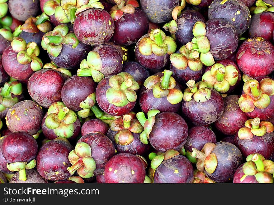 Pile of Mangosteen