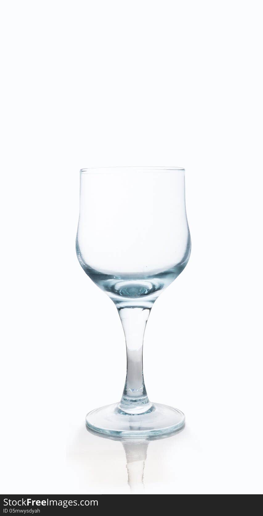 White background with water Glass. White background with water Glass