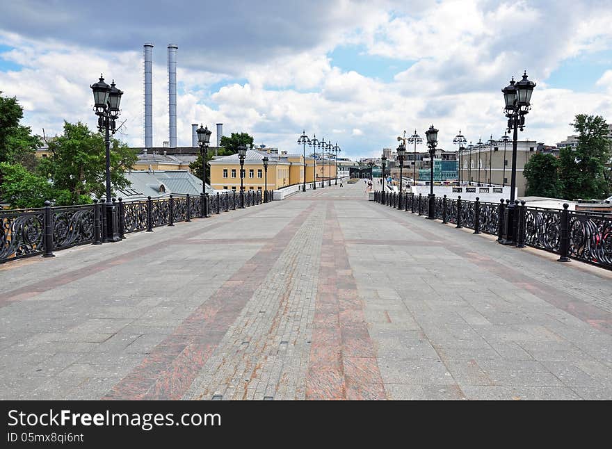 Pedestrian Zone in Moscow centre, Russia