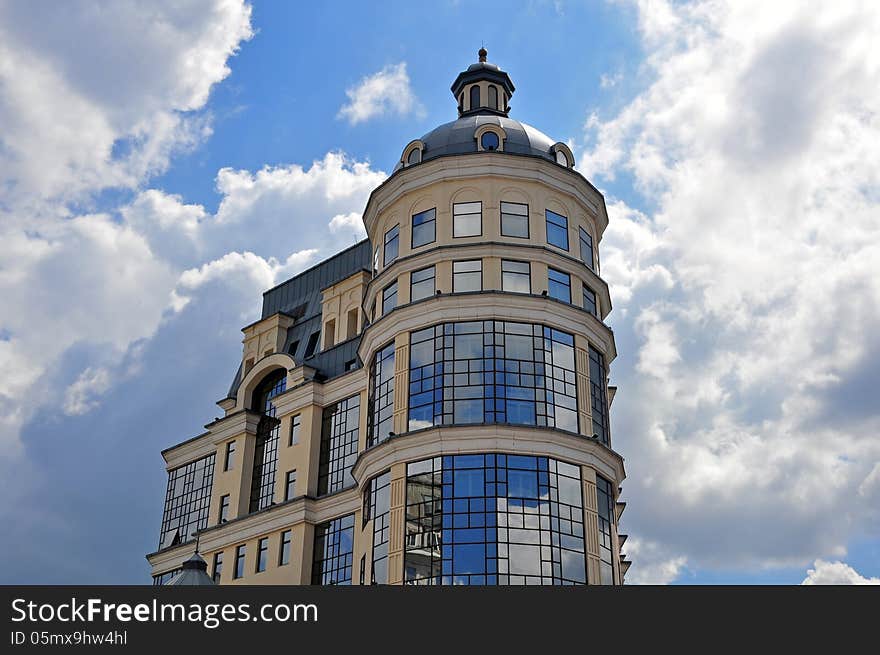 Office building tower in Moscow. Office building tower in Moscow